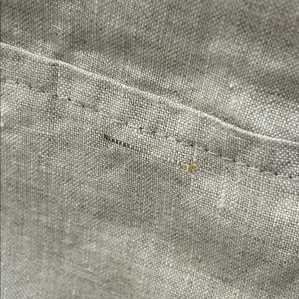 West Elm Linen Stocking